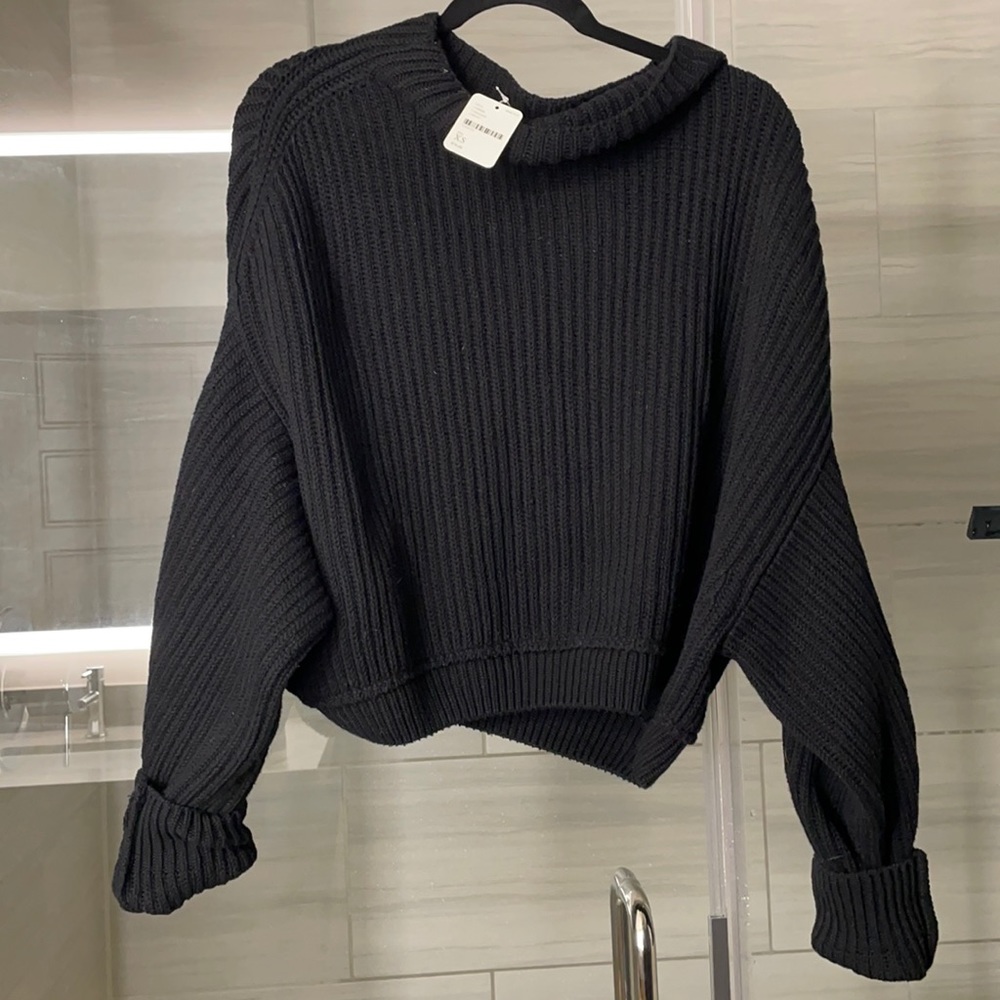 Free people black sweater
